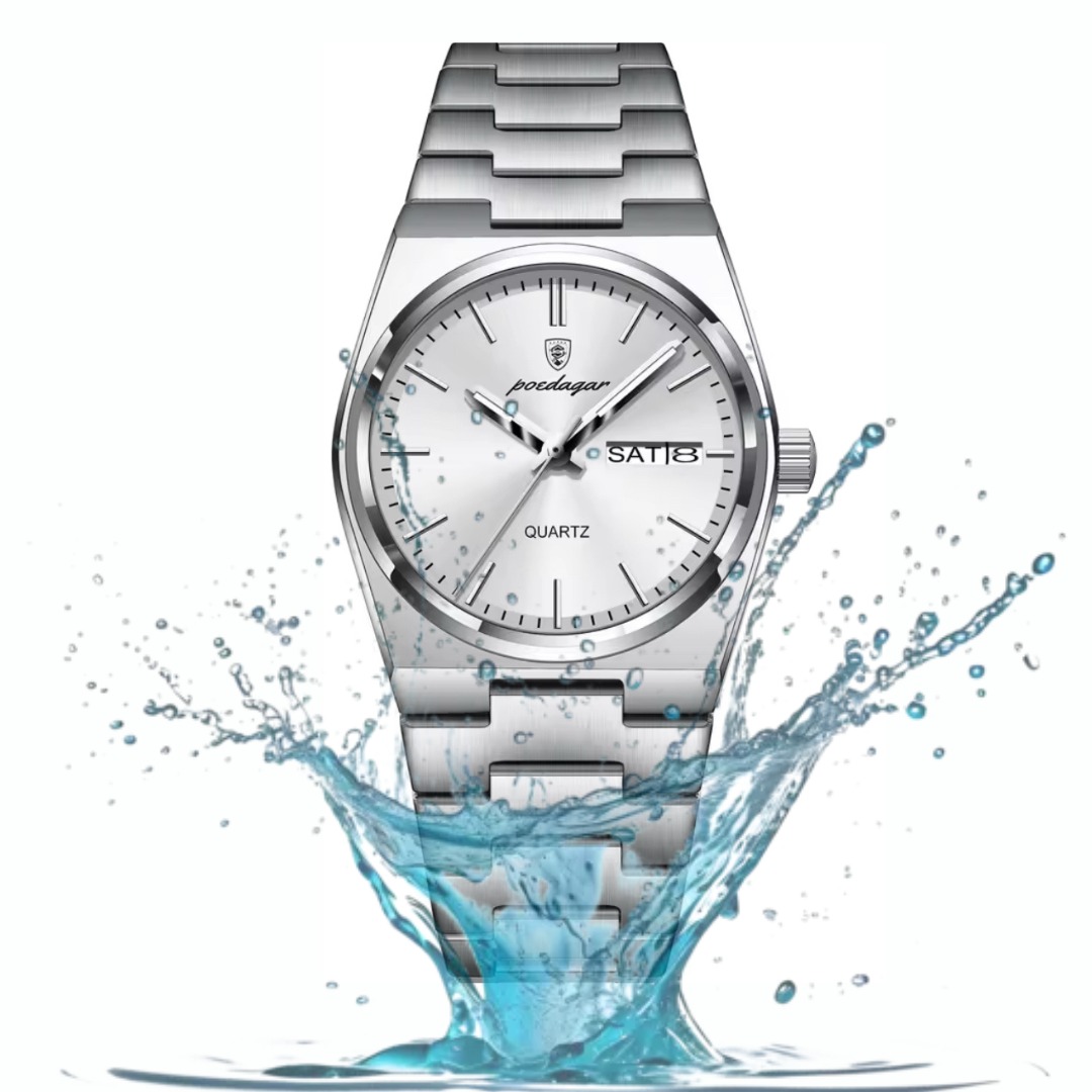 Poedagar Watch | Butterfly Clasp - White - Image 2